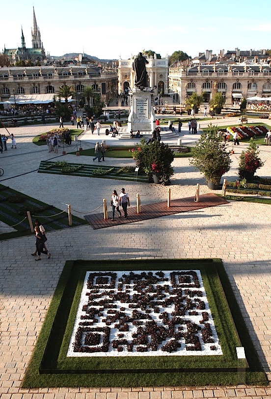 L'"horti-code" de la place Stanislas à Nancy (Photo Lorraine-numérique)