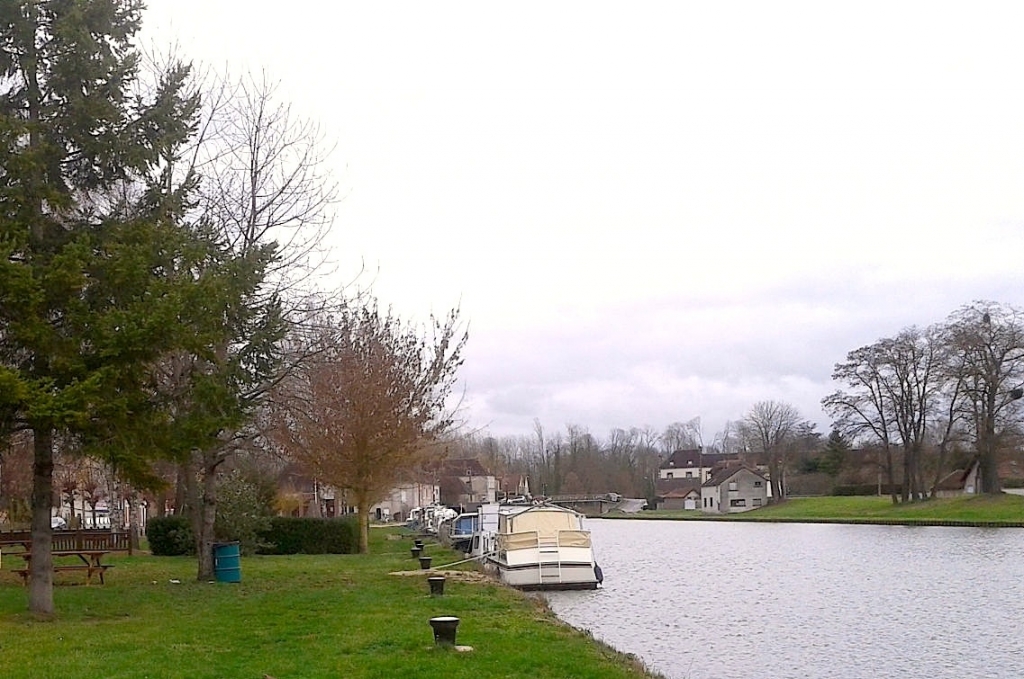 Emplacement du futur port de Brienon (Photo Brienon-Marine)