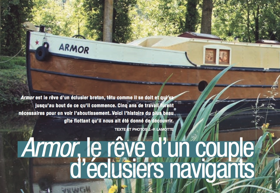 "ARMOR" un chaland breton centenaire (Photo J-P Lamotte)