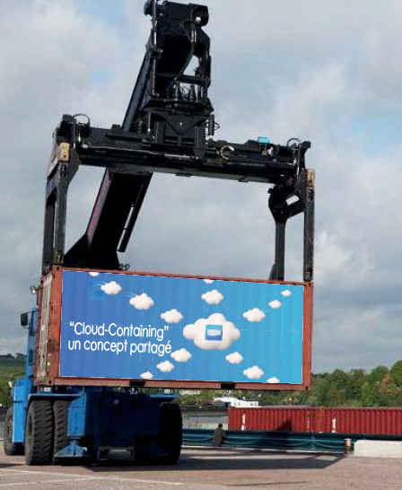 Les conteneurs du "cloud-containing" (Photo Paris-Terminal)