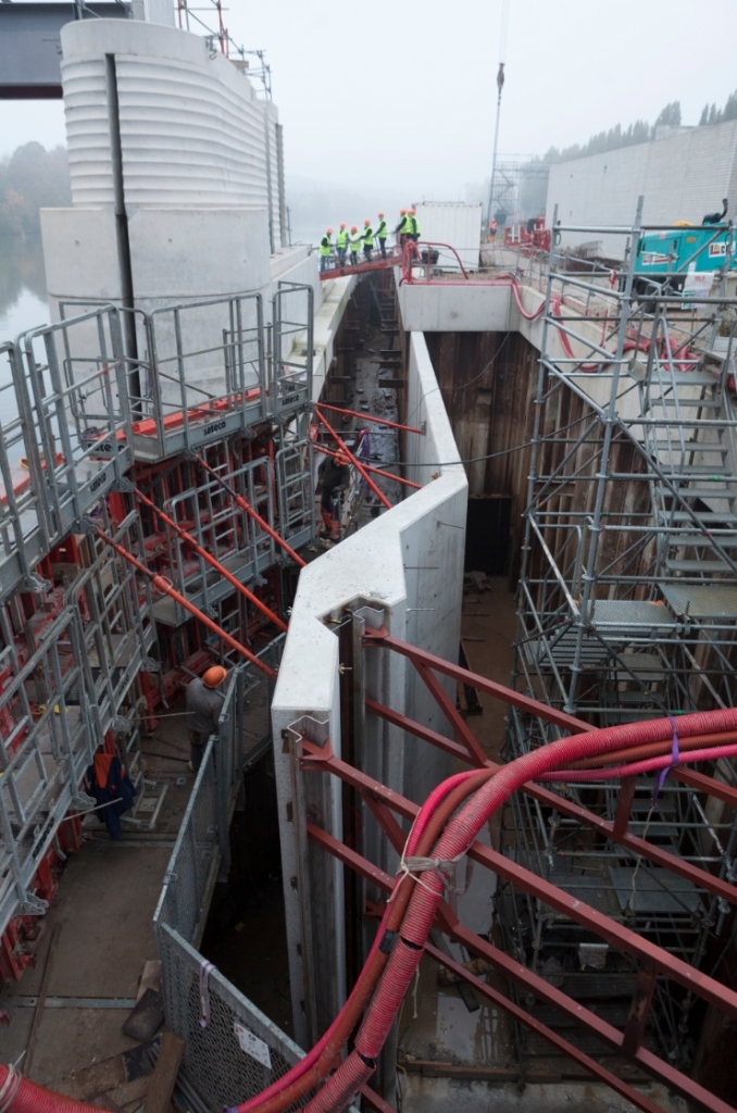 Construction du nouveau barrage de Chatou (Philéas-Fotos)