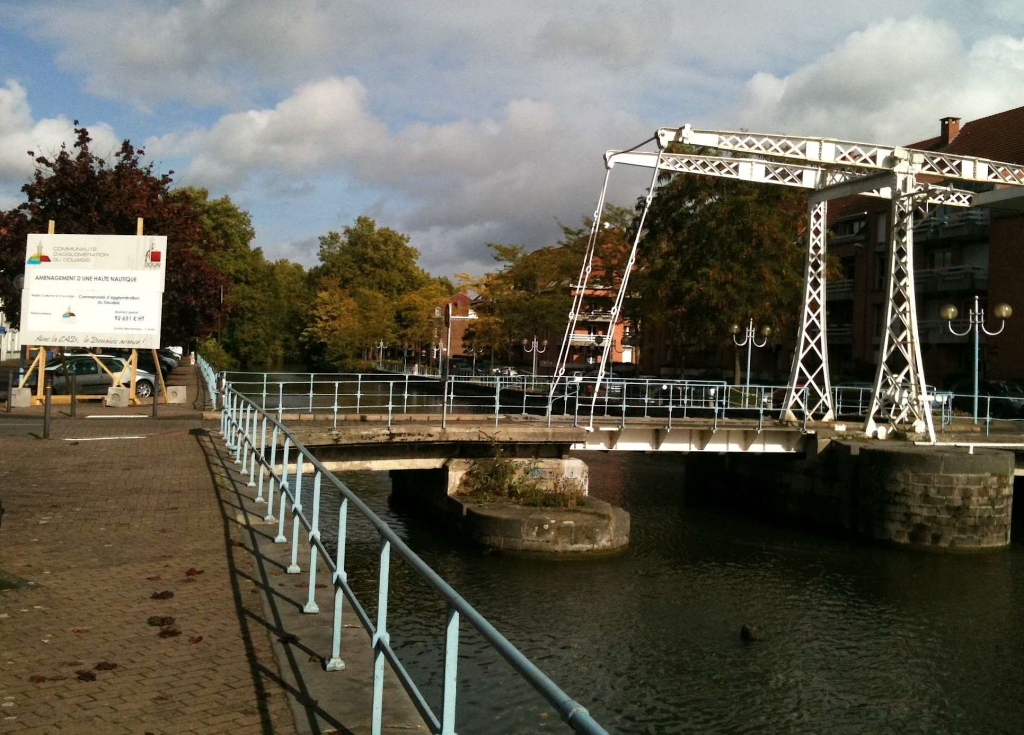 Implantation d'une halte plaisance sur la Scarpe, à Douai (Photo CAD)