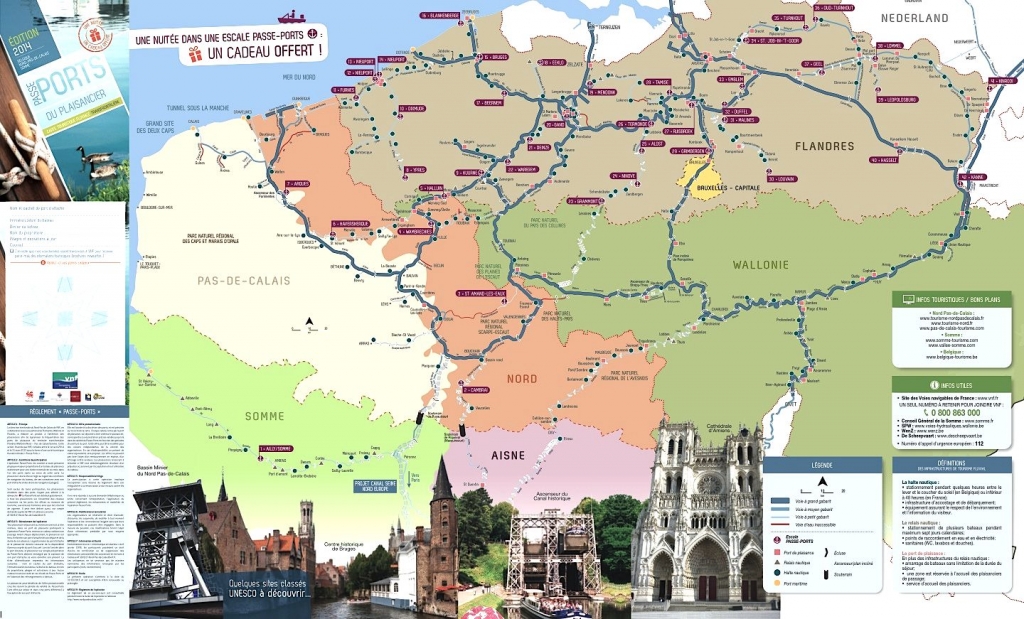 La carte du Passe-ports de VNF