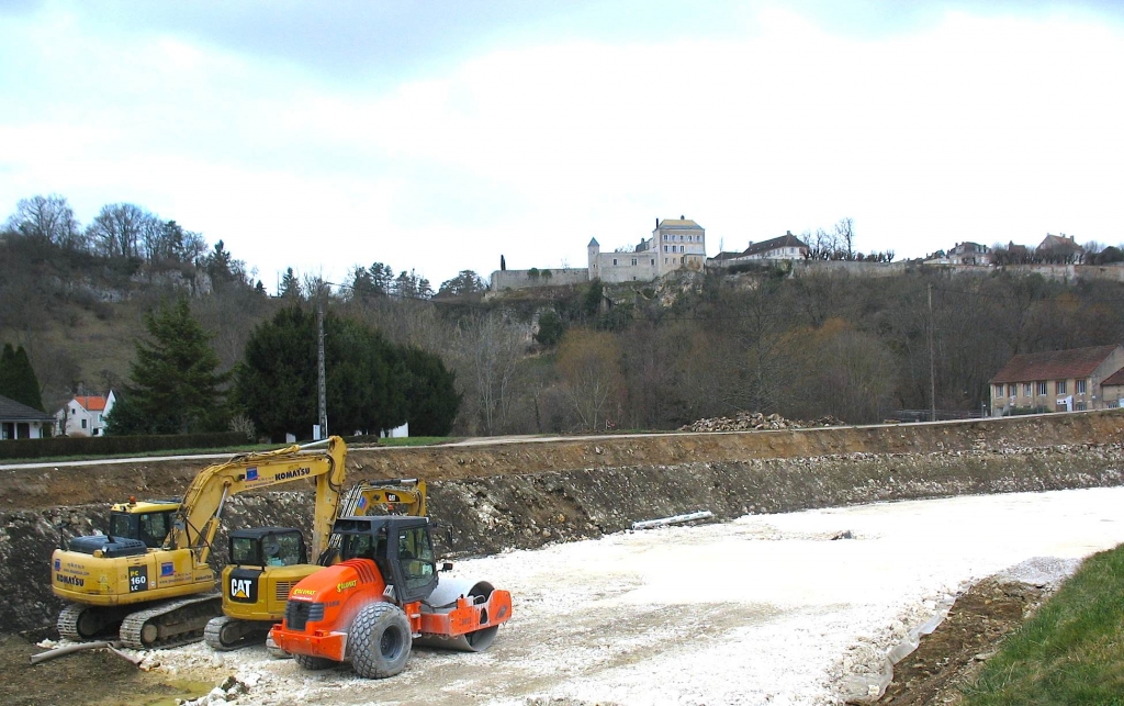 Réfection du plafond du canal du Nivernais - Bief du Parc (Photo Ph.Bénard)