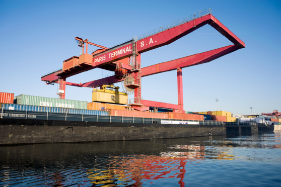 Le transport fluvial de marchandises a enregistré une baisse de 8,5% en 2016 (Photo extraite du site L'Antenne - Ile-de-France)