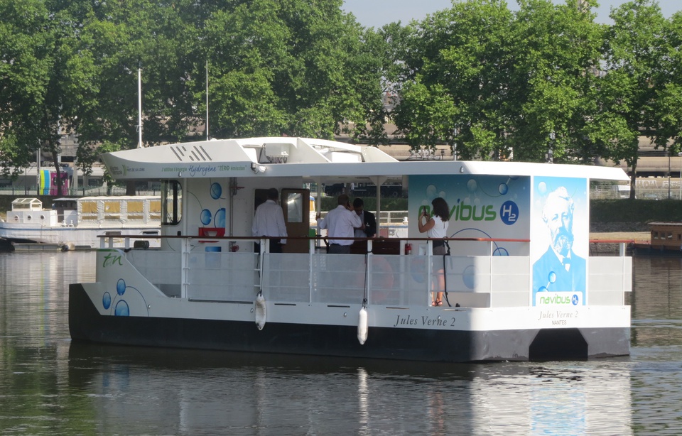 Le nouveau Navibus à hydrogène, à Nantes (Photo J. Urbach/ 20 Minutes)