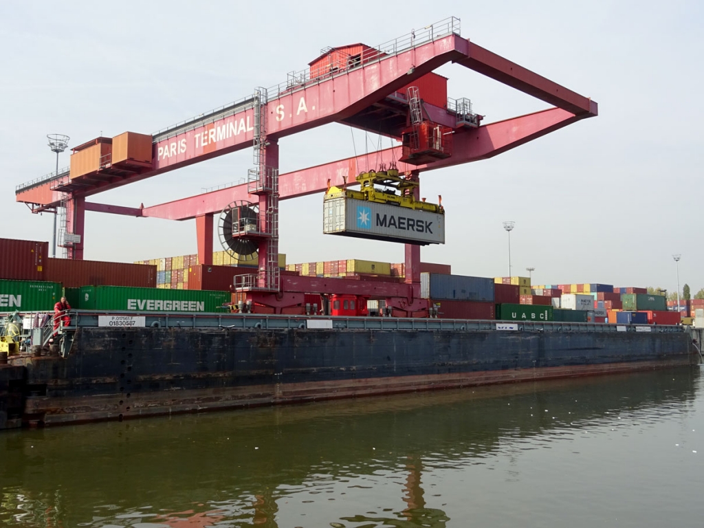 Les installations de Paris Terminal au port de Gennevilliers (Photo Virginie Brancotte)