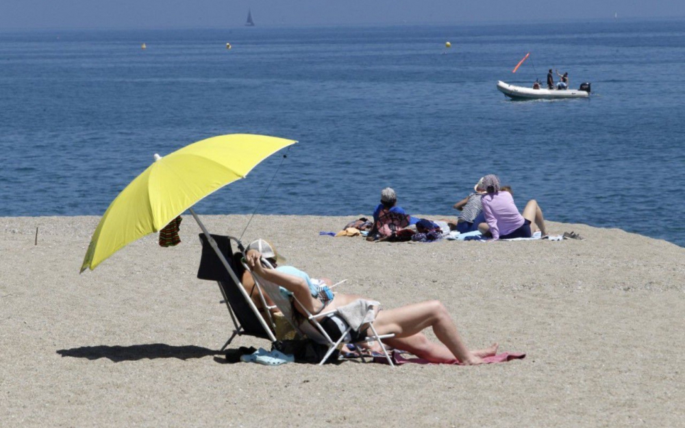 La plage d’Argelès-sur-Mer est une nouvelle fois dans le classement Pavillon bleu 2019. (Photo AFP/Raymond Roig)