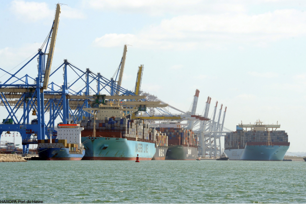 Le port du Havre sera le siège d'Haropa, l'établissement maritime qui regroupe les ports du Havre, de Rouen et de Paris. (Photo D.R.)