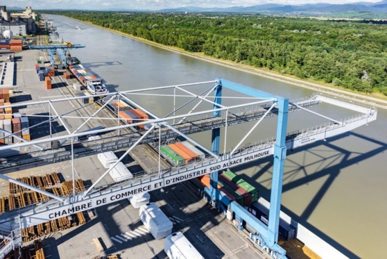 Le port d'Ottmarsheim (Photo Ports de Mulhouse-Sud-Alsace)