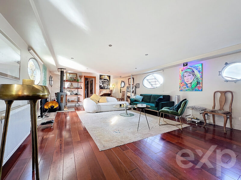 Magnifique péniche habitable F5 - 200m² - Saint Germain au mont d'or