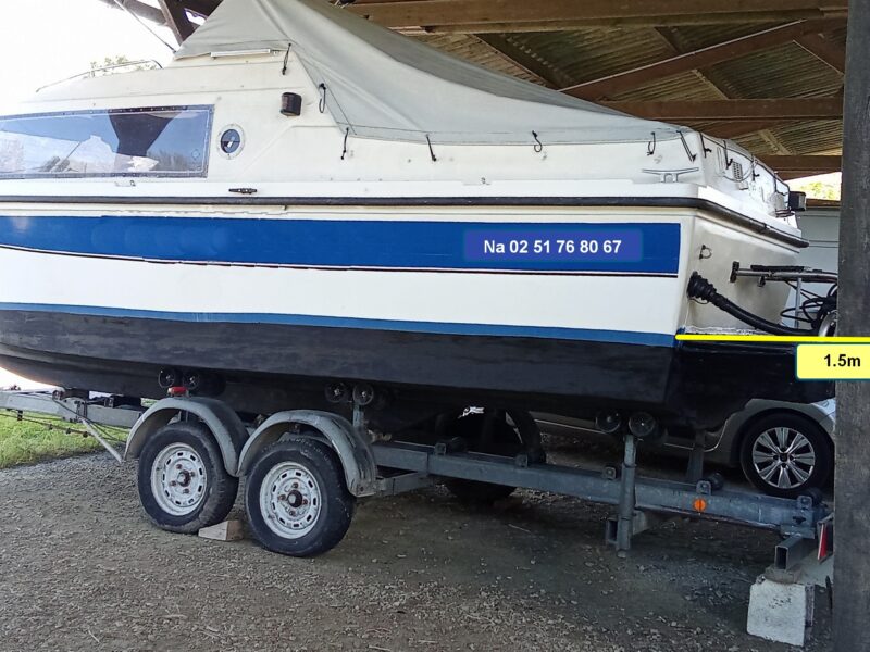 Jolie vedette fluviale et transportable