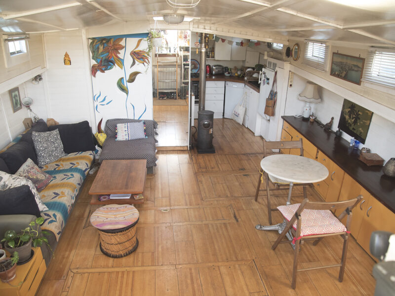 Waalshokker hollandais habitable 1930 • 14,84 × 4,60 m • Port de Joinville-le-Pont • Place conservée